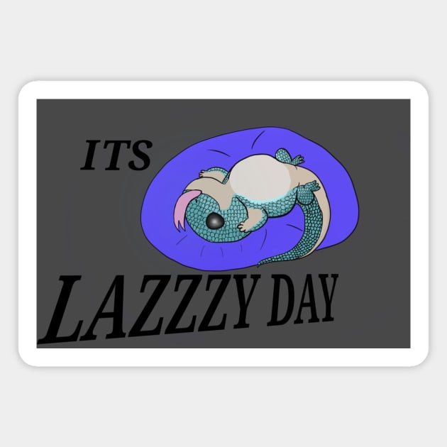 Lazzzy lizard day Magnet by Rwarcor